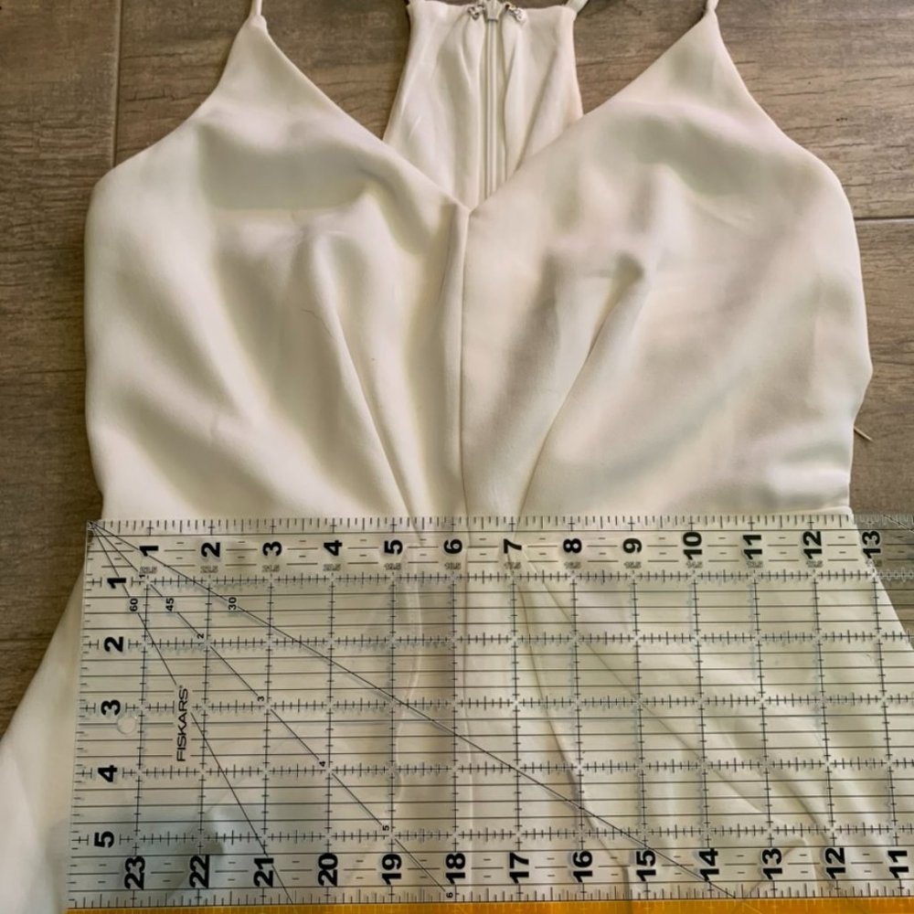 White Ruffle Romper - Picture 4 of 8